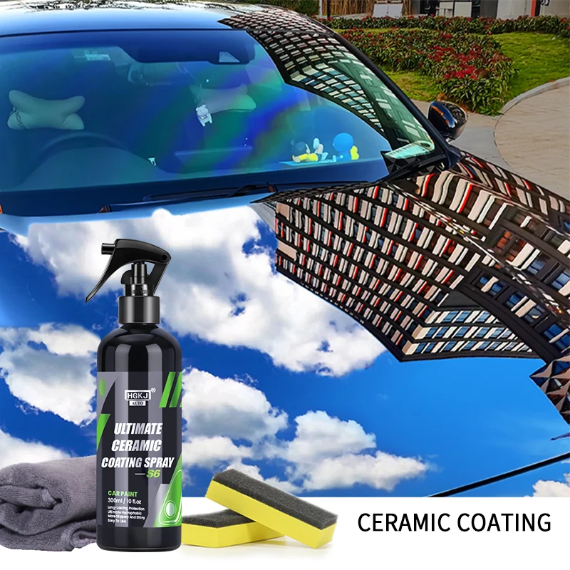 Ceramic Coating For Auto Paint HGKJ S6 Crystal Wax Spray Nano Hydrophobic Liquid Polymer Oleophobic Anti Rain Car Care
Ceramic Coating For Auto Paint HGKJ S6 Crystal Wax Spray Nano Hydrophobic Liquid Polymer Oleophobic Anti Rain Car Care