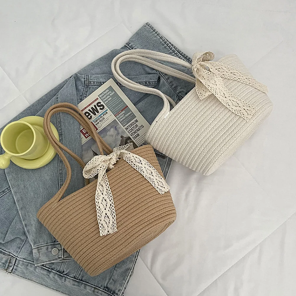 Fashion Women Top-Handle Bags Solid Color Shoulder Bags with Removable Strap Chic Summer Woven Pouch for Shopping
Fashion Women Top-Handle Bags Solid Color Shoulder Bags with Removable Strap Chic Summer Woven Pouch for Shopping
