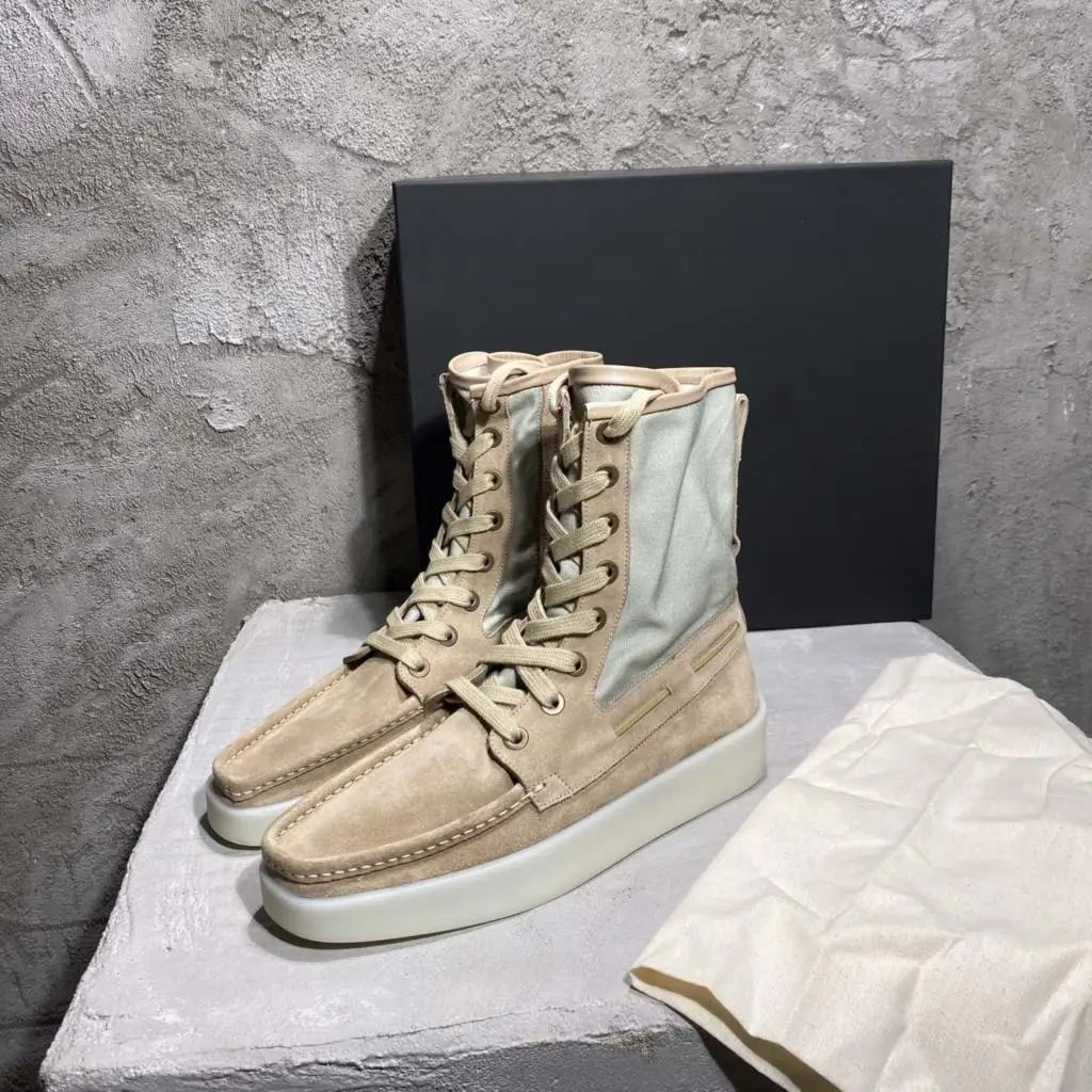 Top Quality Essentials High-Top Boots Suede Men Hip hop Streetwear Trend Shoes Autumn Winter Boots 
Top Quality Essentials High-Top Boots Suede Men Hip hop Streetwear Trend Shoes Autumn Winter Boots