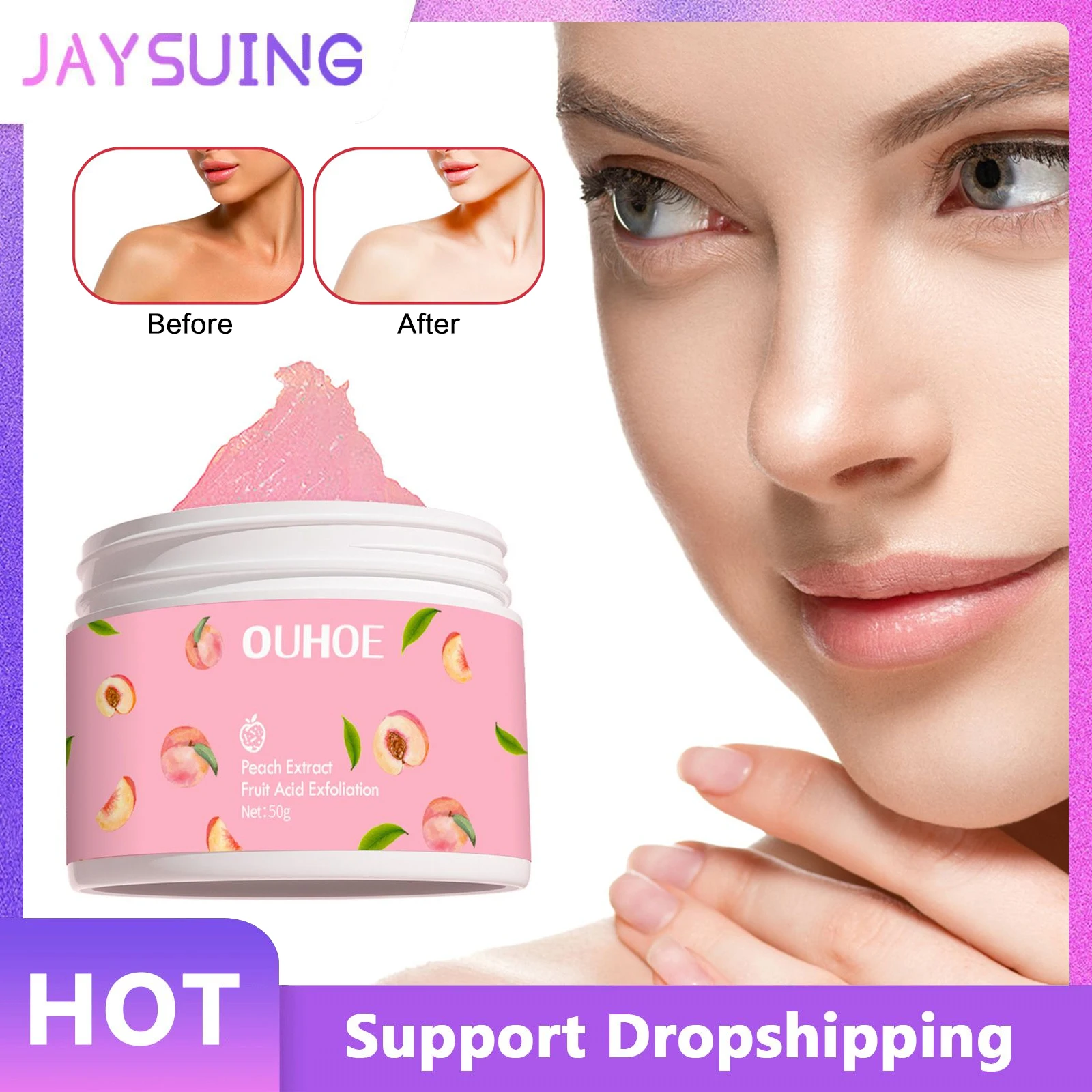 Exfoliating Peeling Cream Deep Cleaning Moisturizing Exfoliate Scrub Clean Nourishing Repairing Face Whitening Exfoliator Cream
Exfoliating Peeling Cream Deep Cleaning Moisturizing Exfoliate Scrub Clean Nourishing Repairing Face Whitening Exfoliator Cream