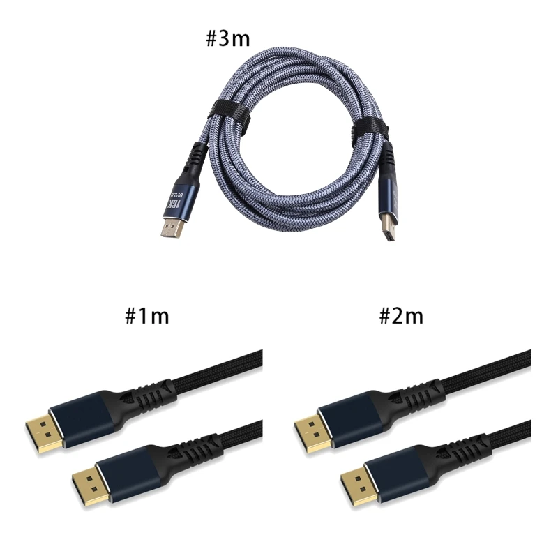 1/2/3 метра ультра скоростной 80 Гбит/с DisplayPort 2,0 кабель 16K 60 Гц адаптер для ТВ ПК
1/2/3 метра ультра скоростной 80 Гбит/с DisplayPort 2,0 кабель 16K 60 Гц адаптер для ТВ ПК