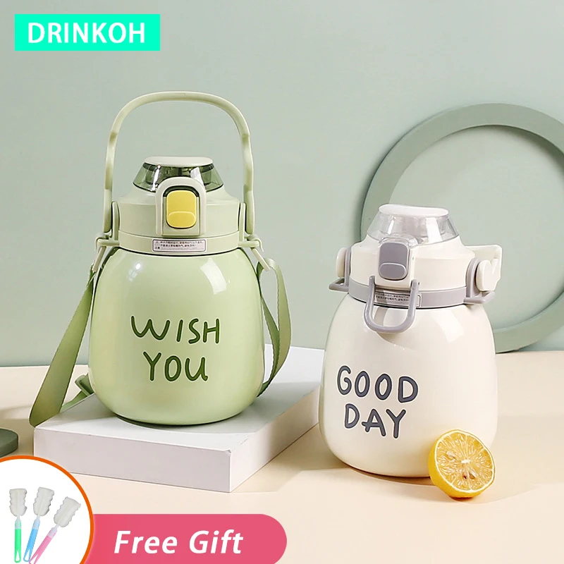 Sports Straw Mug New Insulated Cup 1L Thermos Cute Water Bottle For Girls Large Capacity Vacuum Flasks Portable Thermal Tumbler
Sports Straw Mug New Insulated Cup 1L Thermos Cute Water Bottle For Girls Large Capacity Vacuum Flasks Portable Thermal Tumbler