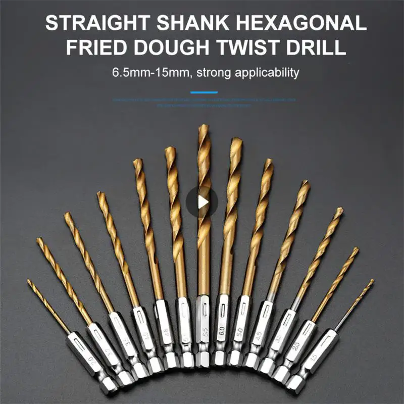 New Twist Drill Bit HSS High Speed Steel Titanium Coated Drill Bit Set 1/4Hex Shank 1.5-6.5mm Hex Handle Twist Drill Woodworking
New Twist Drill Bit HSS High Speed Steel Titanium Coated Drill Bit Set 1/4Hex Shank 1.5-6.5mm Hex Handle Twist Drill Woodworking