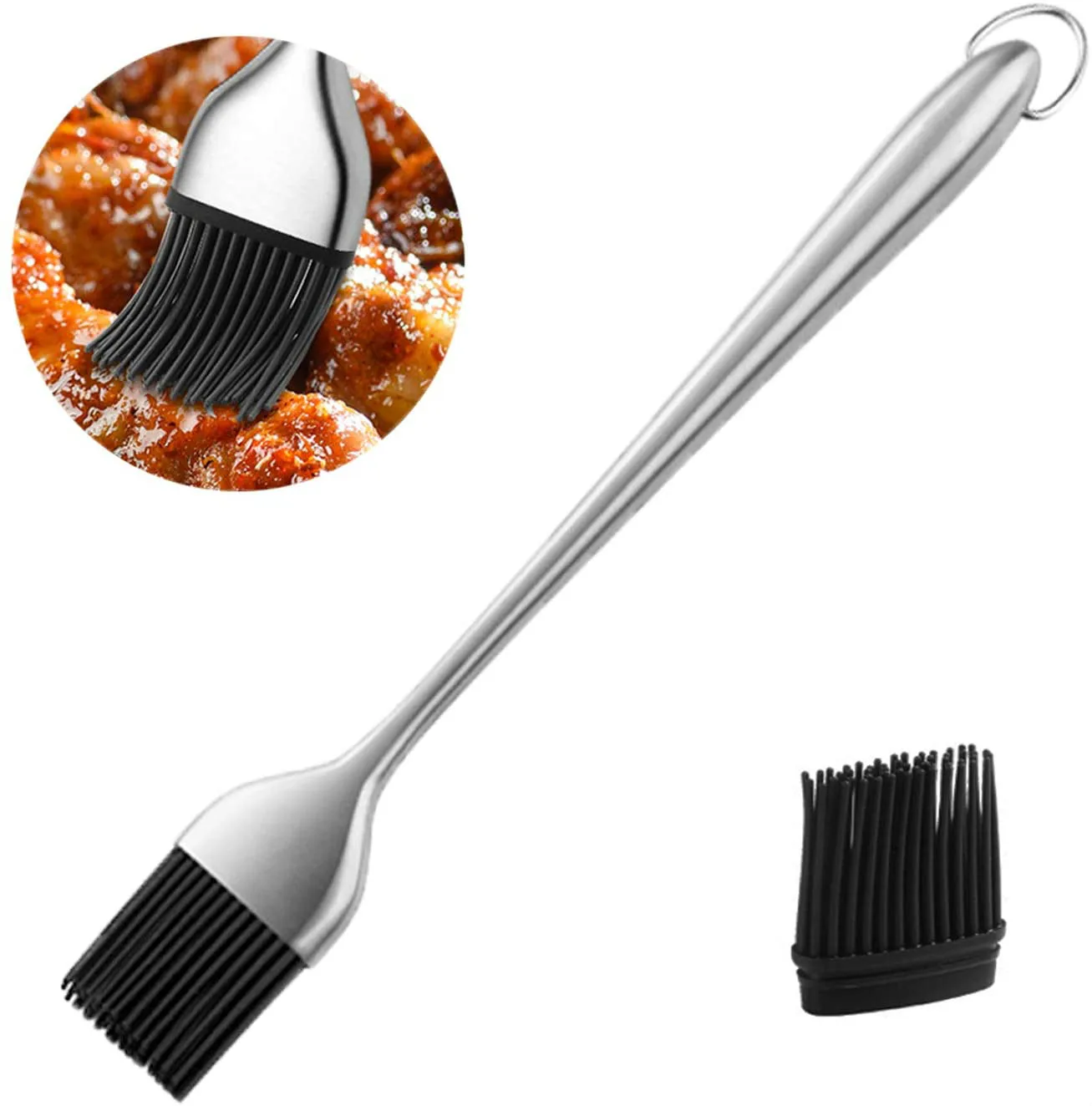 Sauce Basting Brush Kitchen Oil BBQ Grill Brush Stainless Steel Cooking Barbecue Brushes Silicone Pastry BBQ Accessories
Sauce Basting Brush Kitchen Oil BBQ Grill Brush Stainless Steel Cooking Barbecue Brushes Silicone Pastry BBQ Accessories