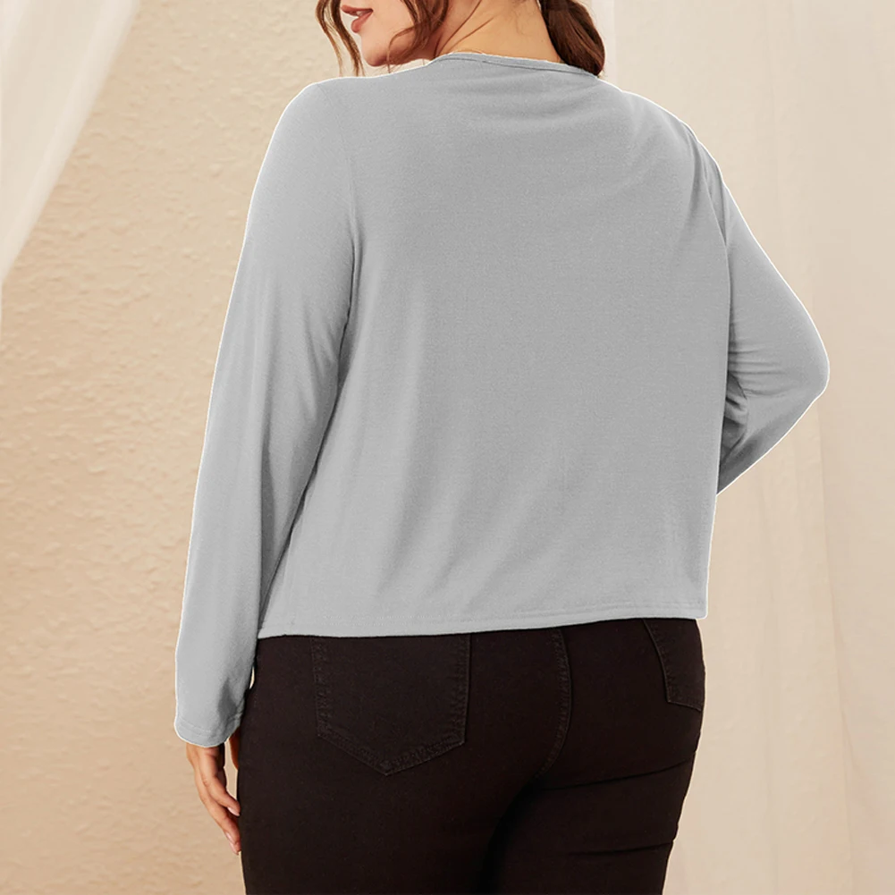 Ladies Plus Size Pullover Clothes Drawstring Fall Knit Tops Long Sleeve Solid Color Sport Spring Sweater T-Shirt
Ladies Plus Size Pullover Clothes Drawstring Fall Knit Tops Long Sleeve Solid Color Sport Spring Sweater T-Shirt