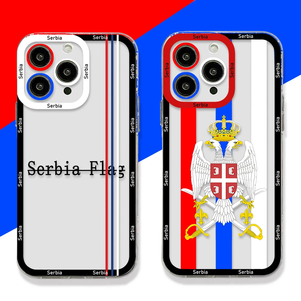Serbia Flag Phone Case For iPhone 14 13 12 Mini 11 Pro Max X XR XS 7 8 SE 2020 Plus Soft Silicone Transparent Cover
Serbia Flag Phone Case For iPhone 14 13 12 Mini 11 Pro Max X XR XS 7 8 SE 2020 Plus Soft Silicone Transparent Cover