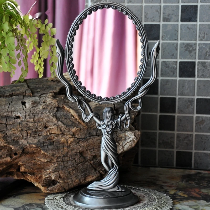 European Style Retro Overturn Table Mirror Two-sided Creativity Loveliness Small Desktop Princess Cosmetic Mirror Toilet Glass
European Style Retro Overturn Table Mirror Two-sided Creativity Loveliness Small Desktop Princess Cosmetic Mirror Toilet Glass