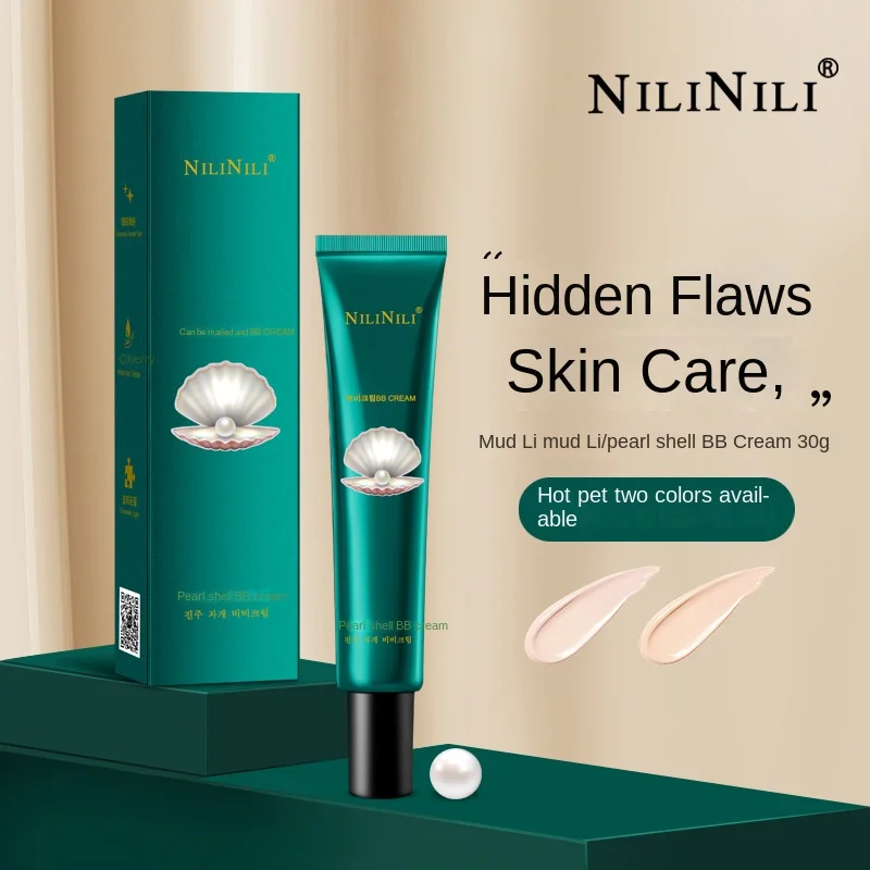 NILINILI Pearl Shell Isolation Cream BB Cream Brighten Skin Tone Foundation Concealer Waterproof Lasting Non-Removal
NILINILI Pearl Shell Isolation Cream BB Cream Brighten Skin Tone Foundation Concealer Waterproof Lasting Non-Removal