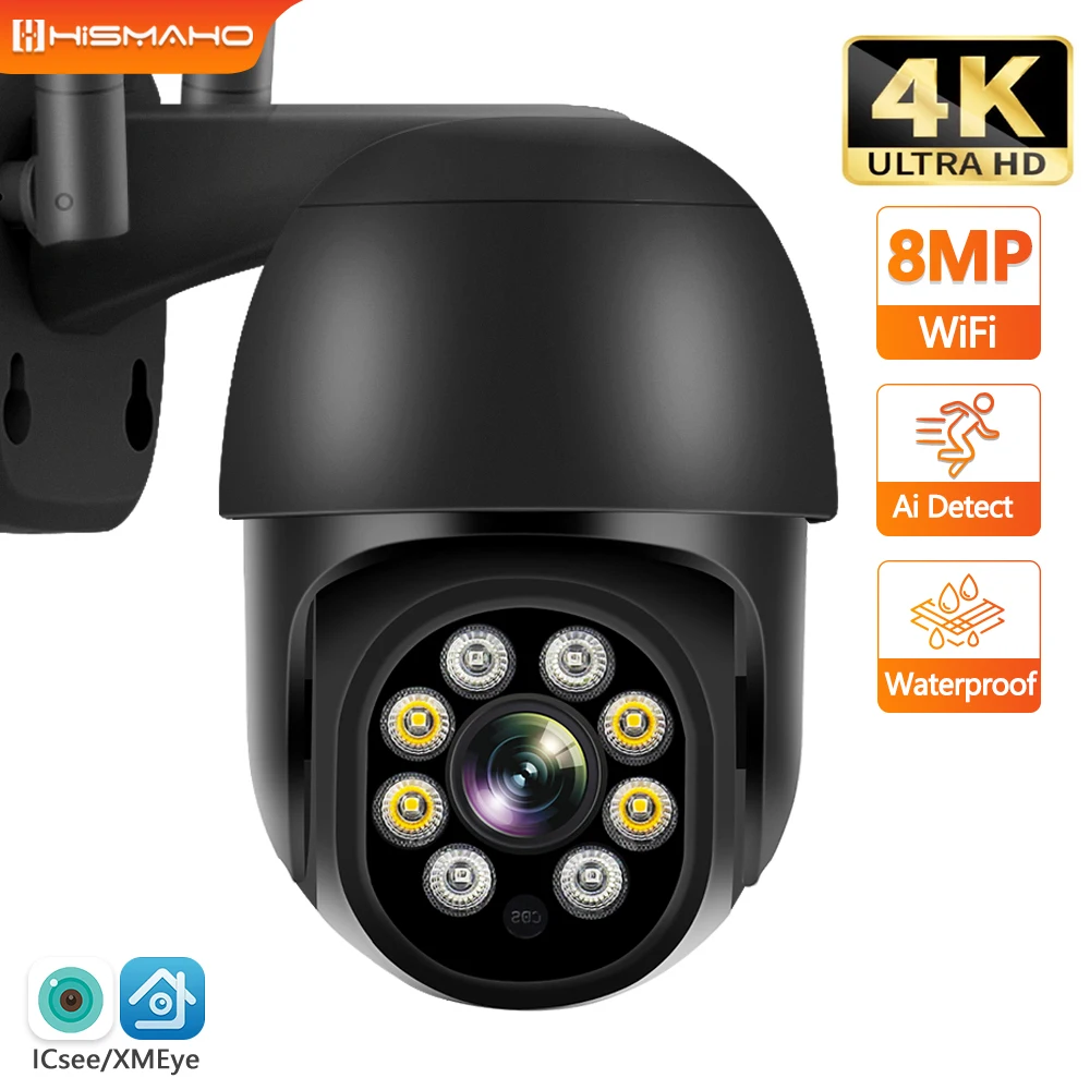 4K WiFi Surveillance Camera 8MP Outdoor CCTV 5MP Security Protection IP Cam 1080P Auto Tracking PTZ Alexa Onvf ICsee
4K WiFi Surveillance Camera 8MP Outdoor CCTV 5MP Security Protection IP Cam 1080P Auto Tracking PTZ Alexa Onvf ICsee