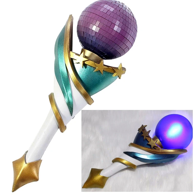 32CM Game LOL Seraphine KDA Ocean Song Microphone Cosplay Props for Halloween Anime Party Events Costumes Accessories With lamp
32CM Game LOL Seraphine KDA Ocean Song Microphone Cosplay Props for Halloween Anime Party Events Costumes Accessories With lamp