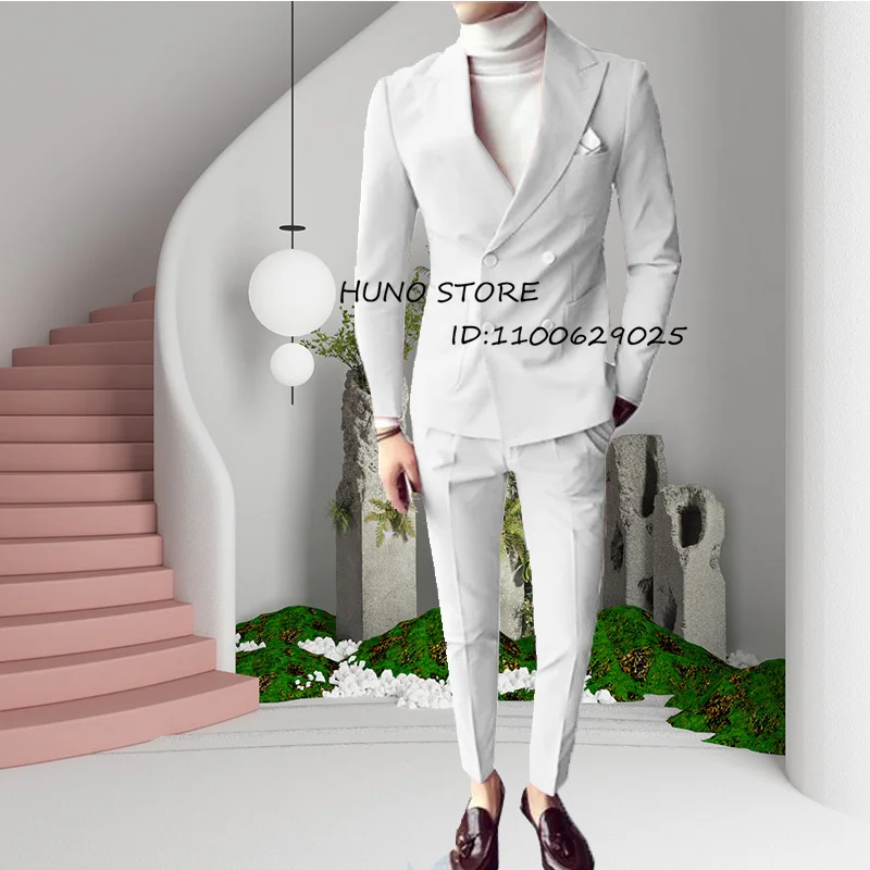 Men'S Suit 2-Piece Bumpy Collar Double-Breasted Slim Fit Tuxedo Wedding Best Man Party Custom Male Blazer Sets חליפה
Men'S Suit 2-Piece Bumpy Collar Double-Breasted Slim Fit Tuxedo Wedding Best Man Party Custom Male Blazer Sets חליפה