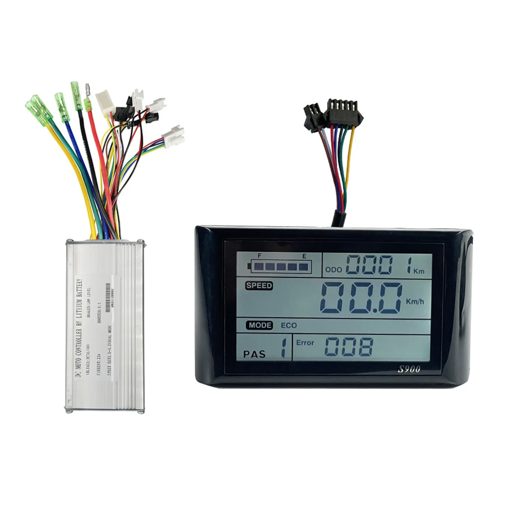 36V 48V 500W/750W Ebike Dual Mode Controller And LCD-S900 Display Set Electric Scooter Replacement Kits 9mos 22A
36V 48V 500W/750W Ebike Dual Mode Controller And LCD-S900 Display Set Electric Scooter Replacement Kits 9mos 22A