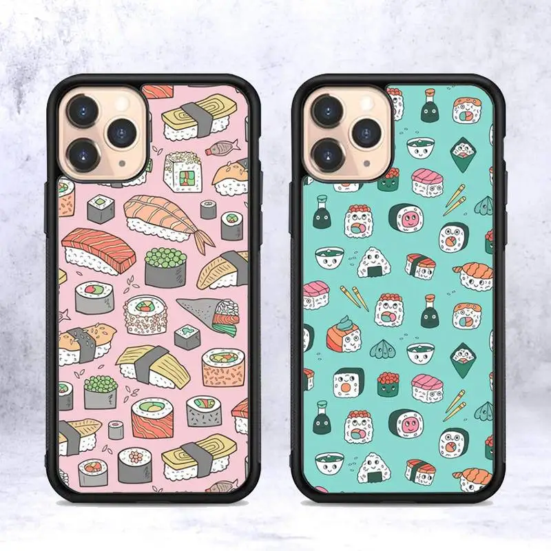 Food Sushi Phone Case Silicone PC+TPU Case for iPhone 11 12 13 Pro Max 8 7 6 Plus X SE XR Hard Fundas 
Food Sushi Phone Case Silicone PC+TPU Case for iPhone 11 12 13 Pro Max 8 7 6 Plus X SE XR Hard Fundas