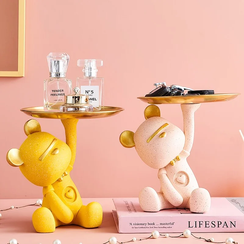 Поднос для хранения с милым медведем, креативные маленькие украшения для гостиной, крыльца, стола, дома, декоративные ключи из смолы, лоток д... 
Поднос для хранения с милым медведем, креативные маленькие украшения для гостиной, крыльца, стола, дома, декоративные ключи из смолы, лоток д...