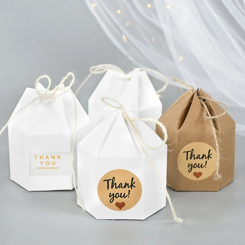 10pcs Thank You Kraft Paper Candy Boxes Hexagon Shape Travel Gift Box Wedding Birthday Party Favor Candy Chocolate Packaging Box
10pcs Thank You Kraft Paper Candy Boxes Hexagon Shape Travel Gift Box Wedding Birthday Party Favor Candy Chocolate Packaging Box