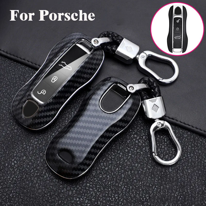 ABS Carbon Fiber For Porsche Panamera Cayenne 971 911 9YA Macan Boxster Carman 718 Car Remote Key Case Cover Shell Fob Keychain
ABS Carbon Fiber For Porsche Panamera Cayenne 971 911 9YA Macan Boxster Carman 718 Car Remote Key Case Cover Shell Fob Keychain