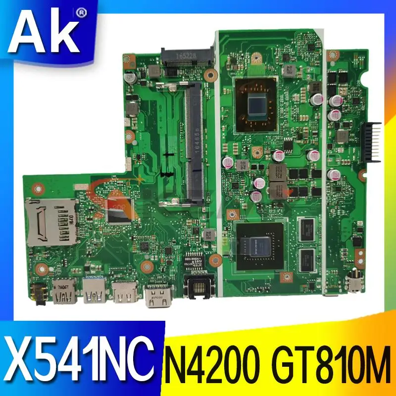 X541NC Laptop Motherboard For ASUS X541NC A541NA A541NC R541N F541N Mainboard N4200 CPU GT810M 100% working well
X541NC Laptop Motherboard For ASUS X541NC A541NA A541NC R541N F541N Mainboard N4200 CPU GT810M 100% working well