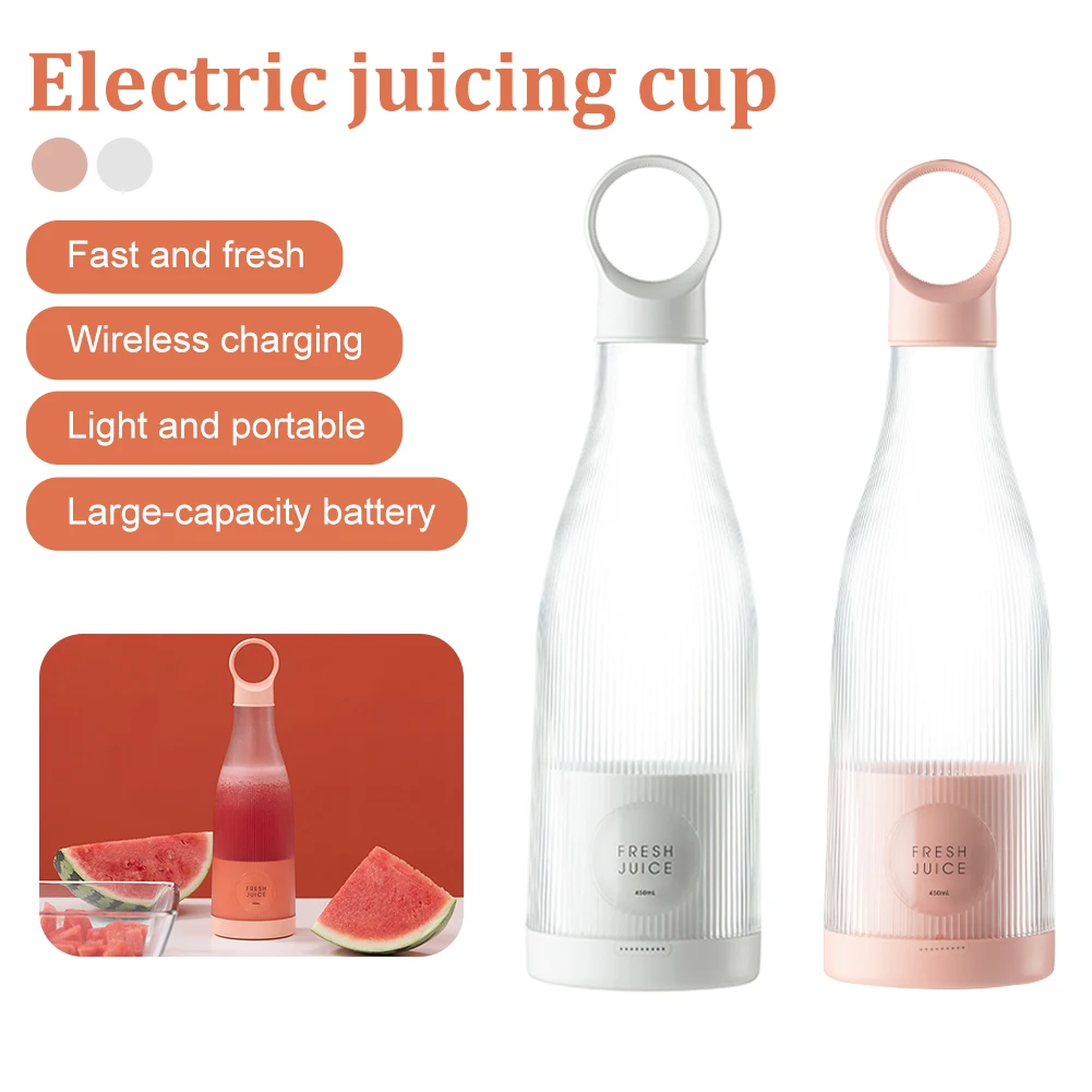 450ml Portable Electric Juicing Cup Fruit Blender Waterproof Fresh Juicer Maker Wireless Charging Home Travel Juicer Cup
450ml Portable Electric Juicing Cup Fruit Blender Waterproof Fresh Juicer Maker Wireless Charging Home Travel Juicer Cup