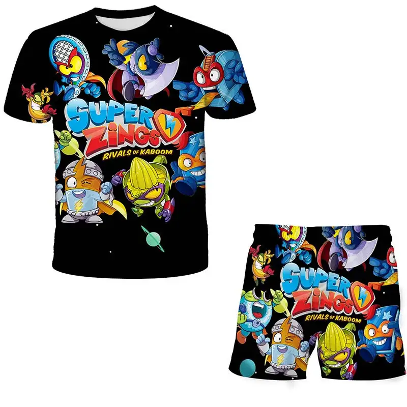 2022 year Super Zings Suit Teenage Kids Boys Suit 3 -14 Years Children 3D Short Sleeve Clothing Cartoon Print TShirt Shorts Set
2022 year Super Zings Suit Teenage Kids Boys Suit 3 -14 Years Children 3D Short Sleeve Clothing Cartoon Print TShirt Shorts Set