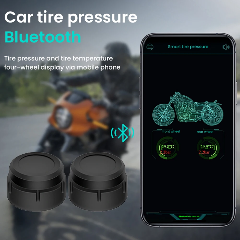 DC 3V M-05 Bluetooth Motorcycle Tire Pressure Monitoring System Sensor TPMS Sensor With 2 External Sensors Fit For Motorcycle
DC 3V M-05 Bluetooth Motorcycle Tire Pressure Monitoring System Sensor TPMS Sensor With 2 External Sensors Fit For Motorcycle