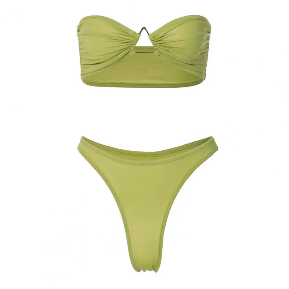 Women Swimwear Skinny Female Bikini Set Two Pieces Elastic Waistband Simple Summer Solid Color Sexy Bikini Set
Women Swimwear Skinny Female Bikini Set Two Pieces Elastic Waistband Simple Summer Solid Color Sexy Bikini Set