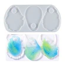 Coaster Resin Epoxy Silicone Molds for Making Agate Slices Makeup Palette Nail Art Palette Pigment Plate Polish Holder