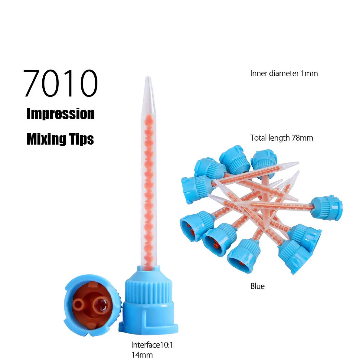 50PCS Disposable Dental Impression Mixing Tips Mixing Tube Silicone Rubber Film Dental Product
50PCS Disposable Dental Impression Mixing Tips Mixing Tube Silicone Rubber Film Dental Product