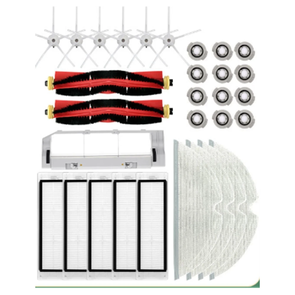 For Roborock S50 T7Pro T6 P5 S5 Vacuum Cleaner Spare Part Main Side Brush Hepa Filter Mop Cloth Part 2 X Roller
For Roborock S50 T7Pro T6 P5 S5 Vacuum Cleaner Spare Part Main Side Brush Hepa Filter Mop Cloth Part 2 X Roller