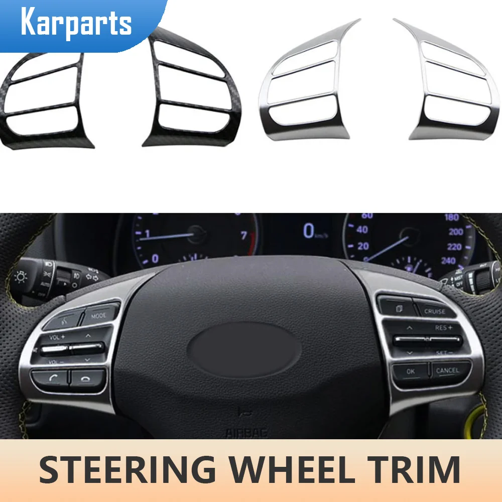 2pcs Car Steering Wheel Cover Frame Trim Insert Sticker for Hyundai Kauai Kona 2017 2018 2019 2020 2021 SUV Car Accessories
2pcs Car Steering Wheel Cover Frame Trim Insert Sticker for Hyundai Kauai Kona 2017 2018 2019 2020 2021 SUV Car Accessories