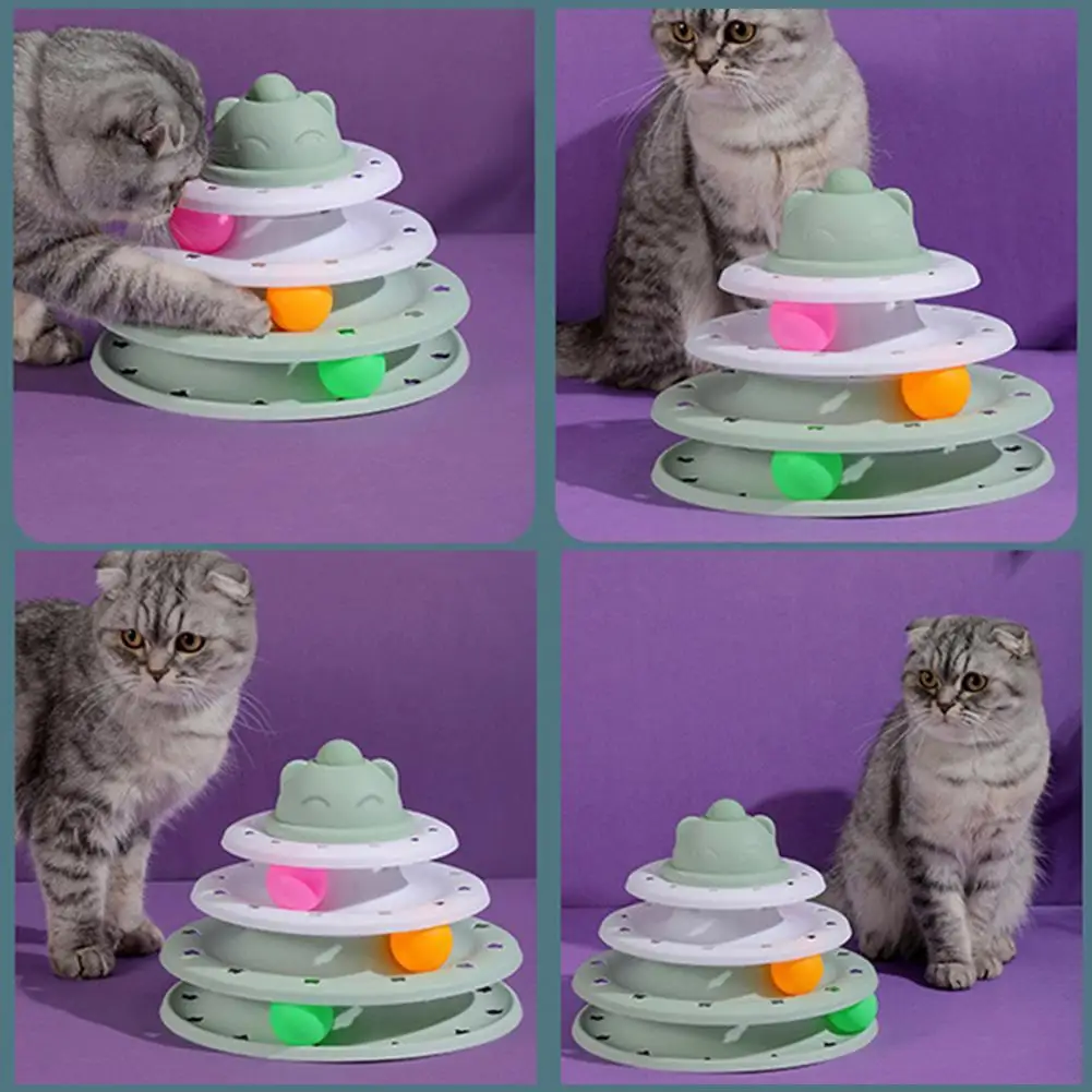 Funny Cat Turntable Toy Scratch-resistant Training Toy Cat Ball Toy Kitten Tower Tracks Toy
Funny Cat Turntable Toy Scratch-resistant Training Toy Cat Ball Toy Kitten Tower Tracks Toy