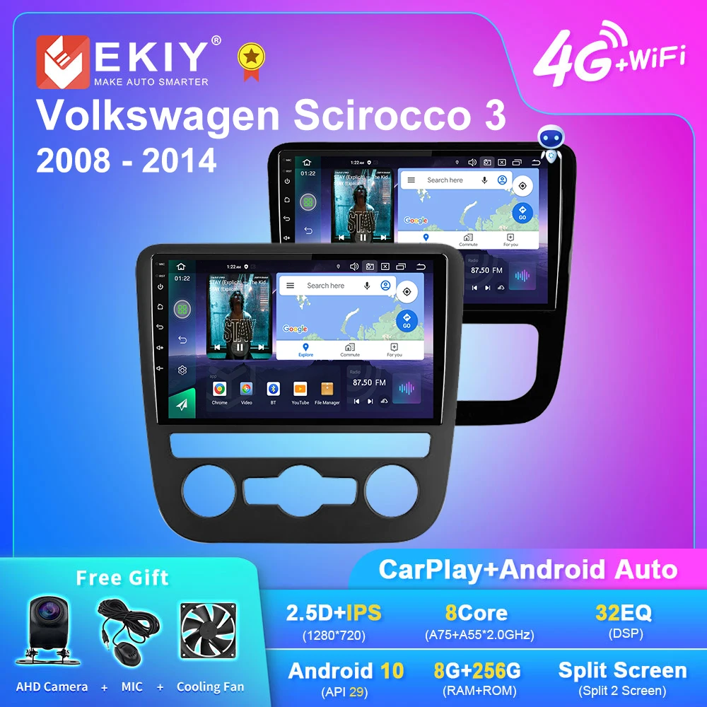 EKIY Q7 Android 10 Car Radio For Volkswagen Scirocco 3 III Mk3 2008 - 2014 Navi GPS 1280*720 IPS Carplay Multimedia Player DVD
EKIY Q7 Android 10 Car Radio For Volkswagen Scirocco 3 III Mk3 2008 - 2014 Navi GPS 1280*720 IPS Carplay Multimedia Player DVD