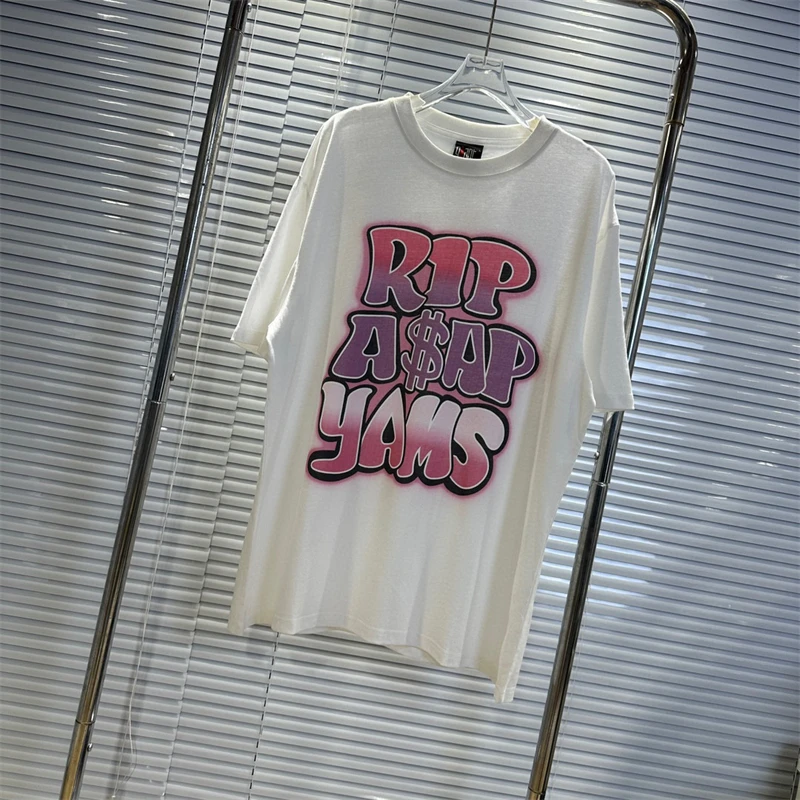 A$ap rocky graffiti font cotton oversized T-shirt fashion short-sleeved American high street vibe casual loose T-shirt men
A$ap rocky graffiti font cotton oversized T-shirt fashion short-sleeved American high street vibe casual loose T-shirt men