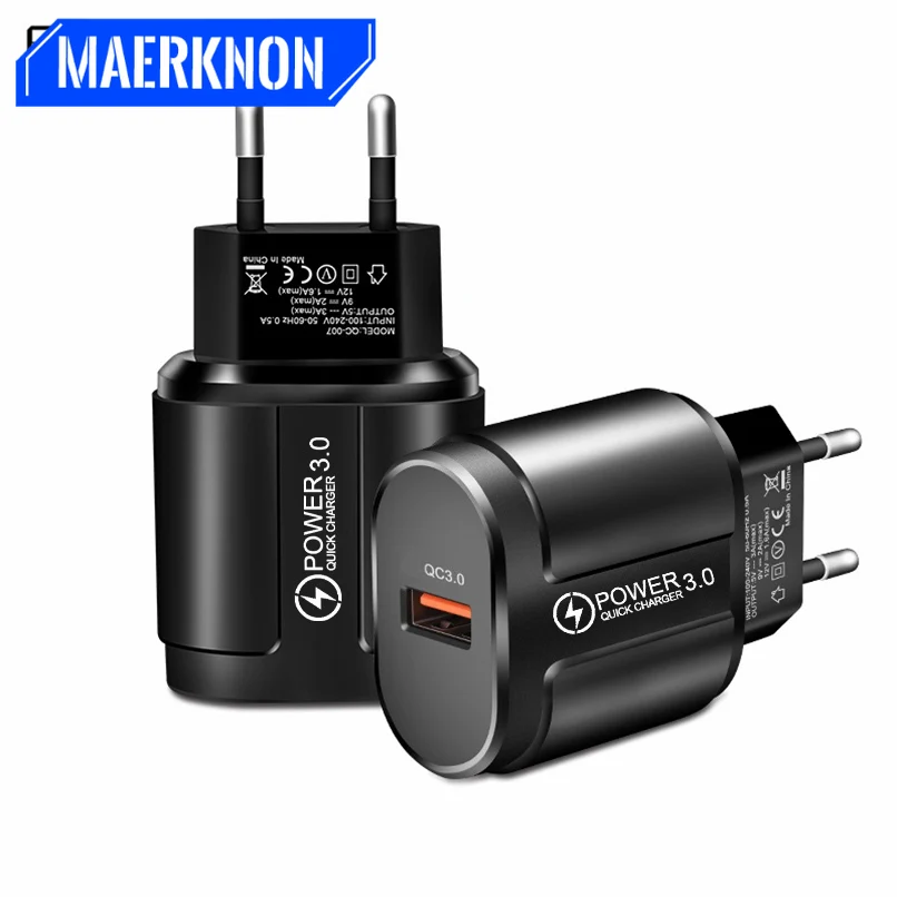 Universal 18W USB Quick Charge 3.0 for iPhone Huawei Xiaomi EU US Wall Adapter Android Mobile Phone Fast Charger for Samsung S8
Universal 18W USB Quick Charge 3.0 for iPhone Huawei Xiaomi EU US Wall Adapter Android Mobile Phone Fast Charger for Samsung S8