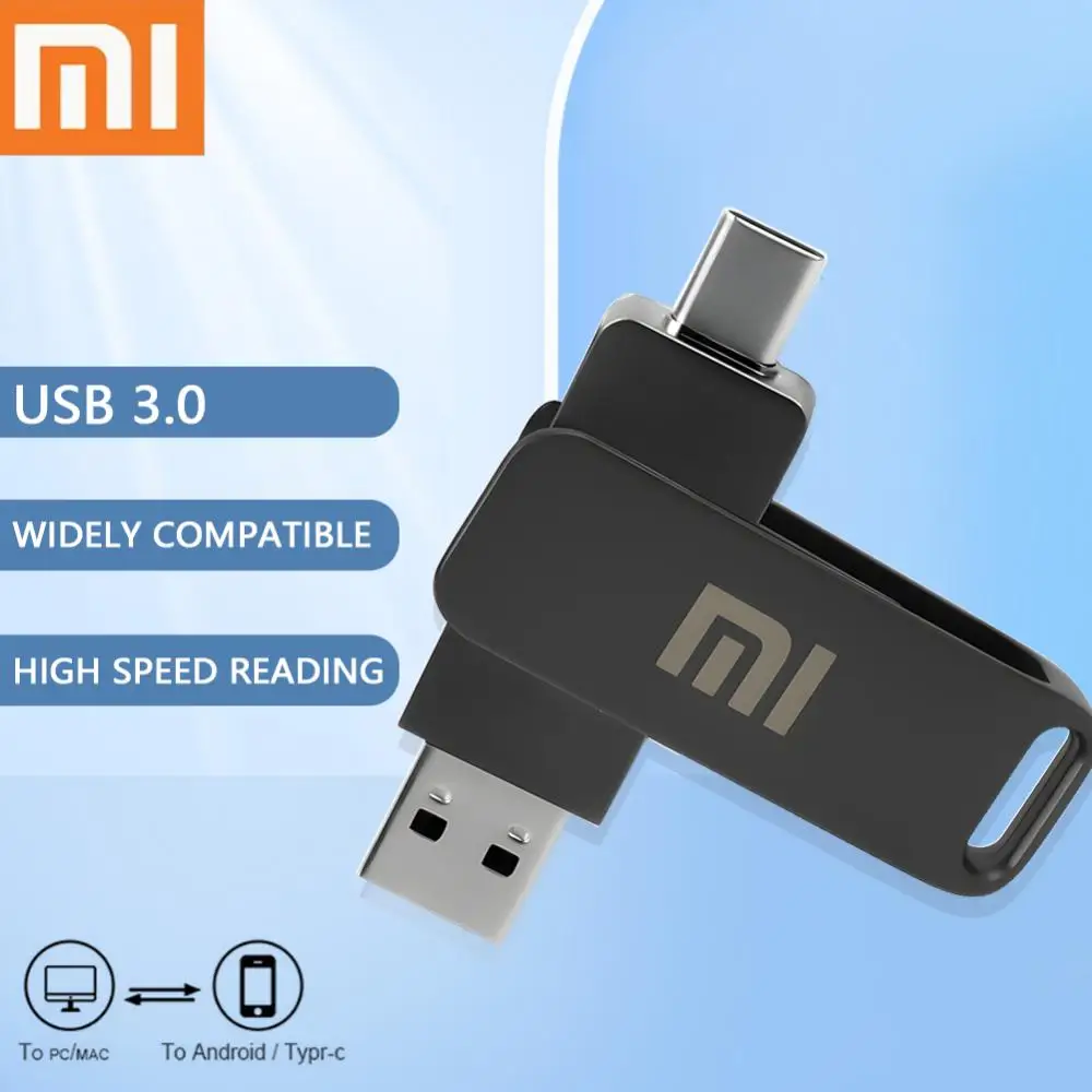 Original XIAOMI U Disk 2TB High Speed OTG Metal Pendrive 1TB 512G 256GB 128G Type-c Usb Dual Pendrive USB Flash Drive Pendrive
Original XIAOMI U Disk 2TB High Speed OTG Metal Pendrive 1TB 512G 256GB 128G Type-c Usb Dual Pendrive USB Flash Drive Pendrive