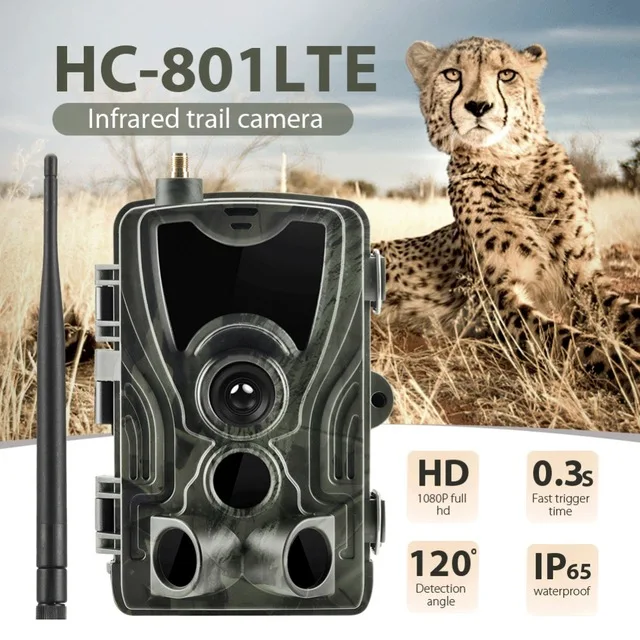 

HC801LTE 4G MMS Hunting Camera 0.3S Trigger Hight Sensitivity Track Camcorders 940nm Infrared LEDs Wildlife Surveillance Cameras