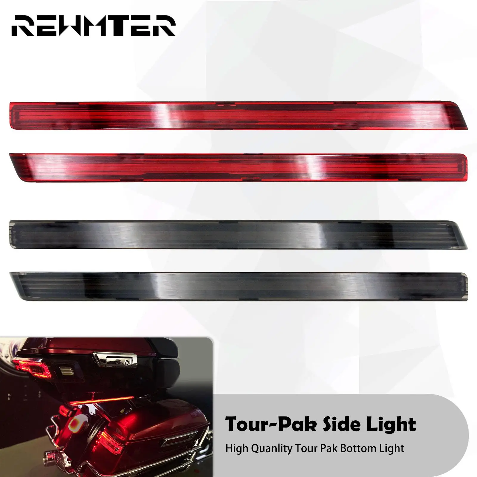 Motorcycle Tour Pak Pack Accent Side Panel LED Light Red/Smoke For Harley Touring Road Glide Road King FLHX FLTRX FLHR 2006-2022
Motorcycle Tour Pak Pack Accent Side Panel LED Light Red/Smoke For Harley Touring Road Glide Road King FLHX FLTRX FLHR 2006-2022