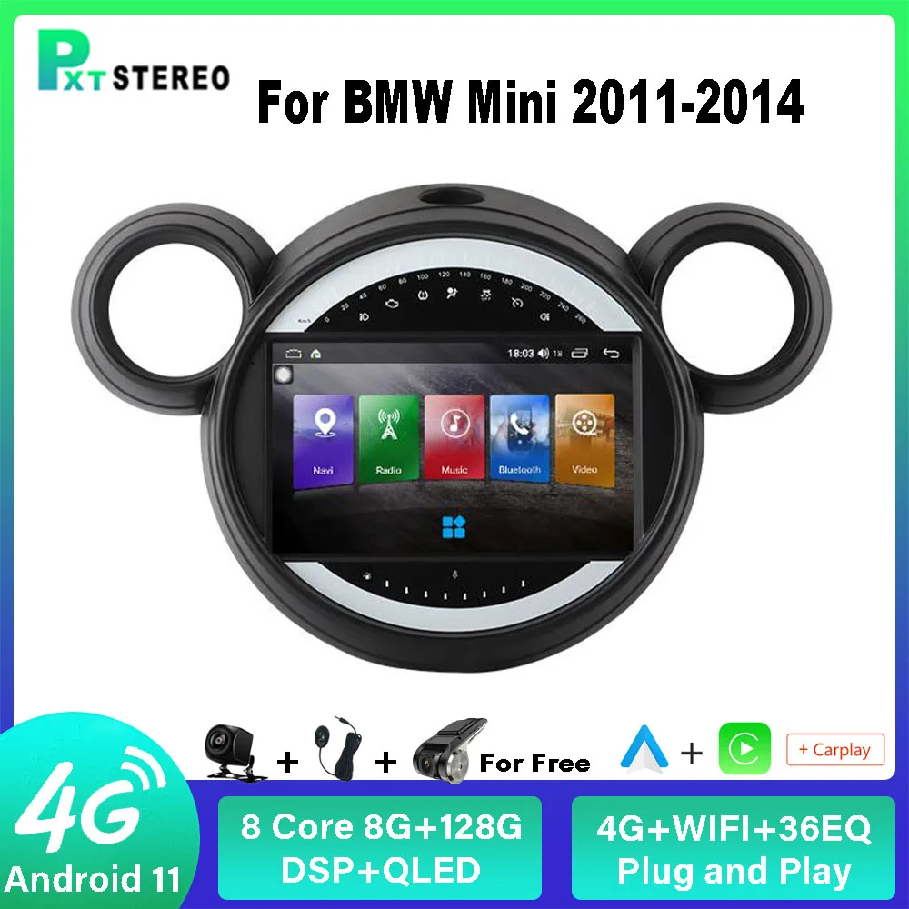 Мультимедийный проигрыватель на Android для BMW Mini 2011-2014 Carplay Auto 8G + 128G 4G WIFI DSP 
Мультимедийный проигрыватель на Android для BMW Mini 2011-2014 Carplay Auto 8G + 128G 4G WIFI DSP