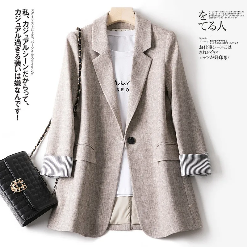 Women Blazer Elegant Business Suits Spring Autumn Office Lady Outerwear Female Casual Blazers Jackets 2022 New Chaqueta De Mujer
Women Blazer Elegant Business Suits Spring Autumn Office Lady Outerwear Female Casual Blazers Jackets 2022 New Chaqueta De Mujer