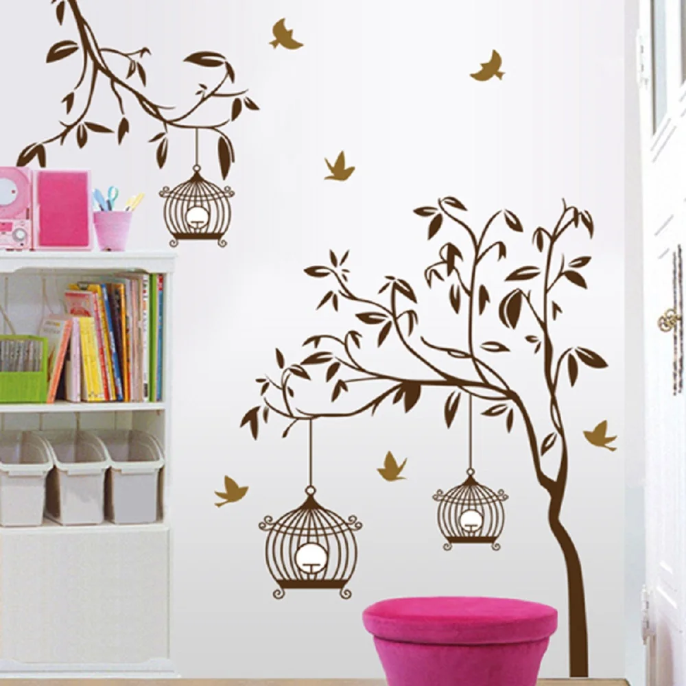 Removable Birdcage Wall Stickers Mural Art Decal For Home Sticker Bedroom Decals Livingroom Sticker
Removable Birdcage Wall Stickers Mural Art Decal For Home Sticker Bedroom Decals Livingroom Sticker
