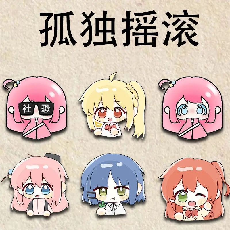 5 шт. значки BOCCHI THE ROCK Gotohhitori Yamadaryo Kawaii брошь игровые товары коллекция сумка