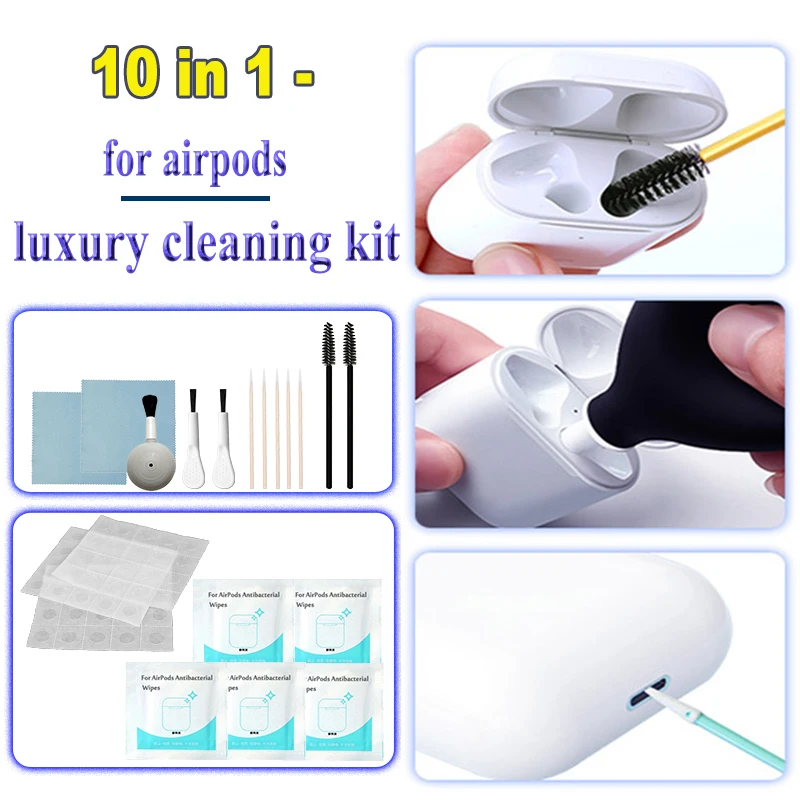 10 in 1 Cleaning Kit Tools For Apple AirPods 3 Pro 2 1 Cleaner Kit Set For Tws Xiaomi For Huawei Earphone Case Brush Clean Tools
10 in 1 Cleaning Kit Tools For Apple AirPods 3 Pro 2 1 Cleaner Kit Set For Tws Xiaomi For Huawei Earphone Case Brush Clean Tools