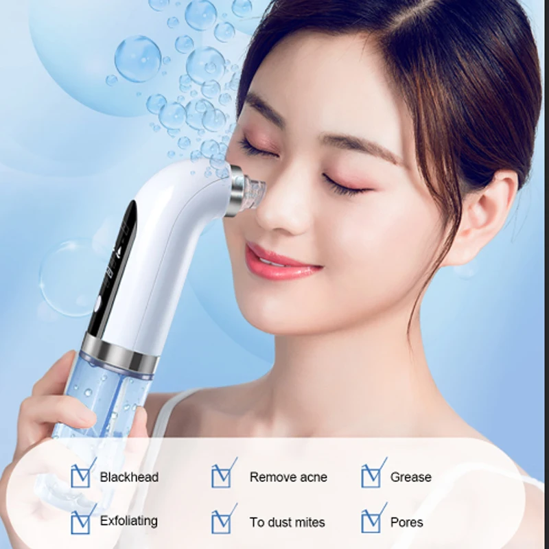 Electric Small Bubble Blackhead Remover Rechargeable Water Cycle Pore Acne Pimple Removal Vacuum Suction Facial Cleaner Tool
Electric Small Bubble Blackhead Remover Rechargeable Water Cycle Pore Acne Pimple Removal Vacuum Suction Facial Cleaner Tool