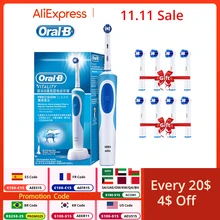 Oral B Electric Toothbrush Adult Rotation Clean Teeth Charging Tooth Brush 3D Whiten Teeth Oral Care Brush With Gift Brush Heads