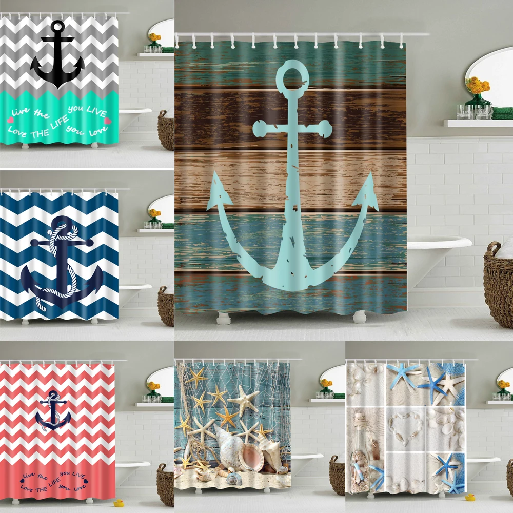 Home Decor Bathroom Curtains Waterproof Products Bathroom Decor Sea Beach Shell Seal Anchor Octopus Pattern Shower Curtain
Home Decor Bathroom Curtains Waterproof Products Bathroom Decor Sea Beach Shell Seal Anchor Octopus Pattern Shower Curtain