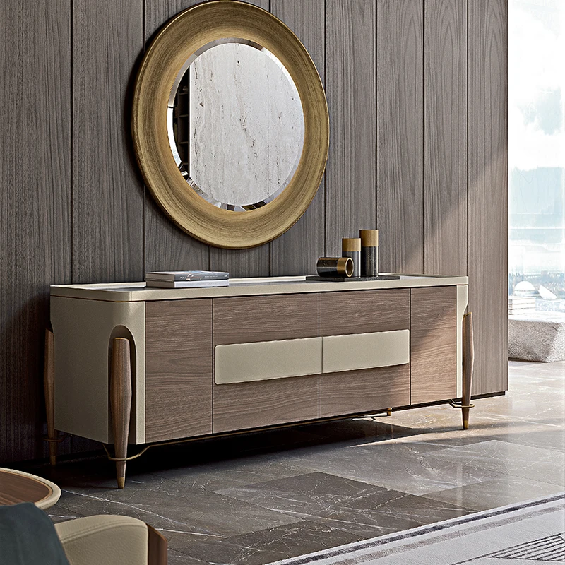 Modern minimalist shelf sideboard high cabinet integrated stainless steel cabinet high-end Italian light luxury storage cabinet
Modern minimalist shelf sideboard high cabinet integrated stainless steel cabinet high-end Italian light luxury storage cabinet