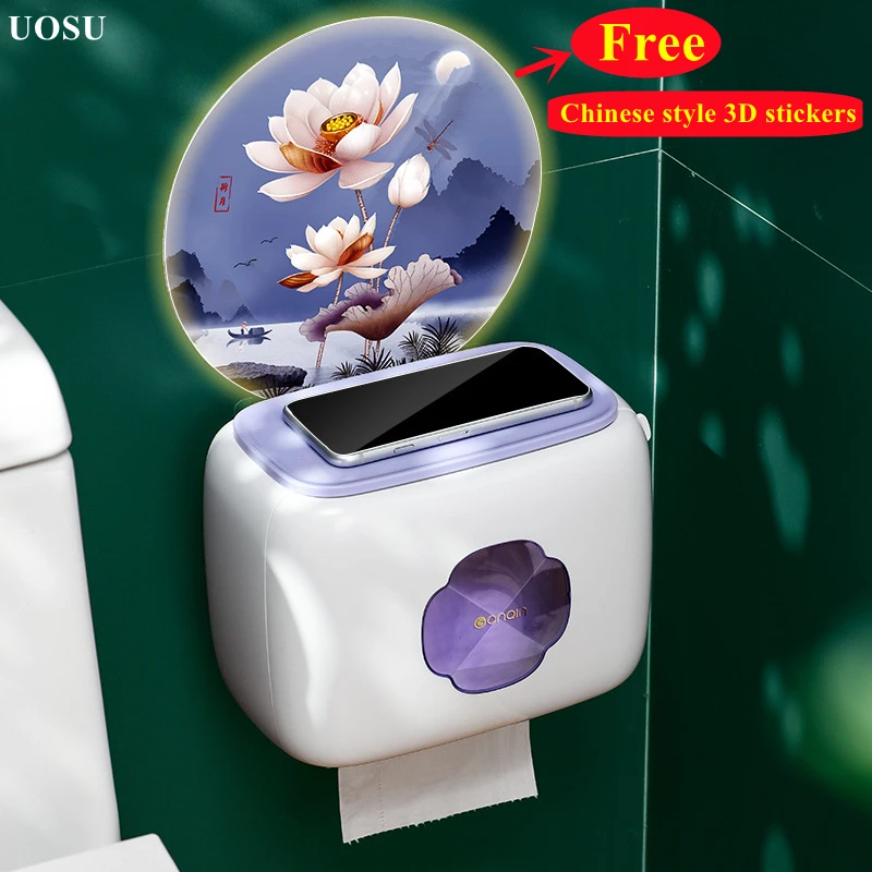 Chinese style wall-mounted toilet paper rack rack toilet paper tray roll storage box creative tissue box bathroom accessories
Chinese style wall-mounted toilet paper rack rack toilet paper tray roll storage box creative tissue box bathroom accessories