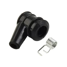 Universal Spark Plug Cap Rubber Ignition Coil Cap & Spring Replacment For 5mm HT Chainsaw Garden Tool Chainsaw Spare Parts