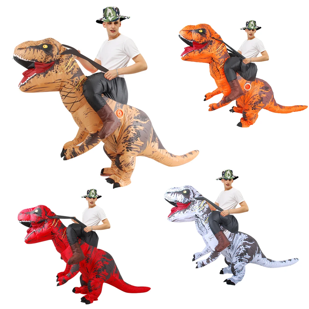 Fancy Mascot Dinosaur Inflatable Costume for Adult Man Woman Ride on Dino Costumes Halloween Cosplay Dress Christmas T-rex Suit
Fancy Mascot Dinosaur Inflatable Costume for Adult Man Woman Ride on Dino Costumes Halloween Cosplay Dress Christmas T-rex Suit