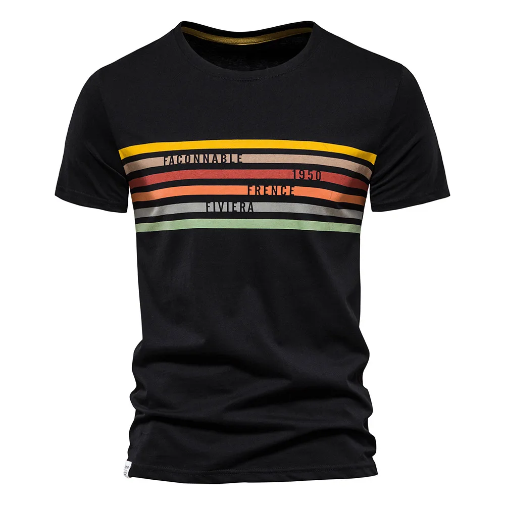 new Striped Cotton T-shirts Men O-neck Slim Fit Causal Fashion Designer T Shirts for Men Summer Short Sleeve Men's Clothing
new Striped Cotton T-shirts Men O-neck Slim Fit Causal Fashion Designer T Shirts for Men Summer Short Sleeve Men's Clothing