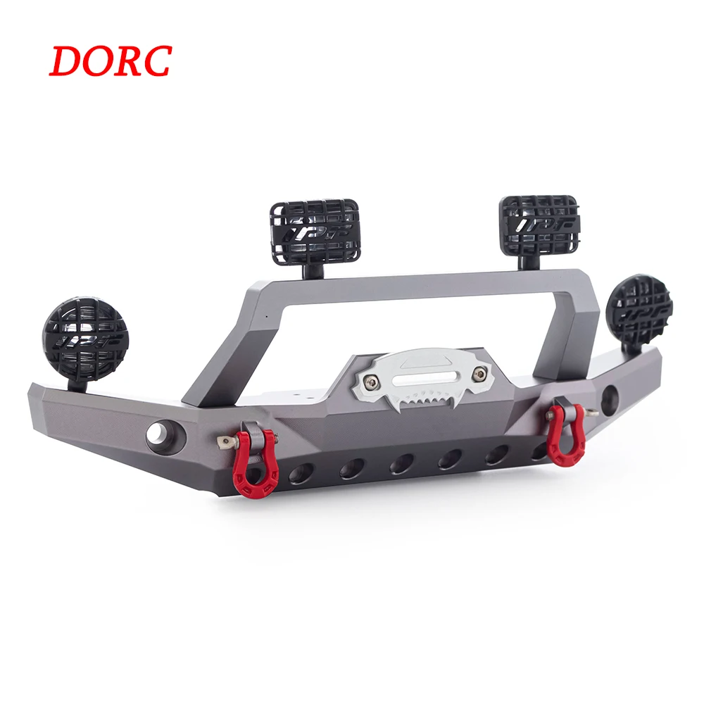 Metal Front Bumper With Led Light for 1/10 RC Crawler Car Traxxas TRX4 Sports Edition and Land Rover
Metal Front Bumper With Led Light for 1/10 RC Crawler Car Traxxas TRX4 Sports Edition and Land Rover